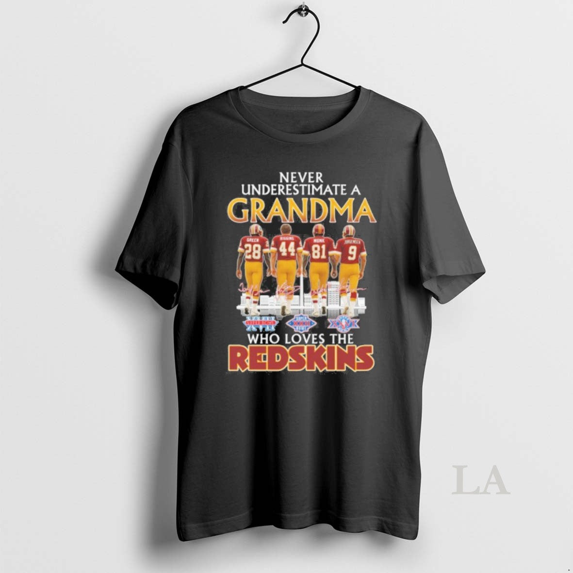 Original Never Underestimate A Grandma Who Loves The Washington Redskins - clothing by TeeHivey.com