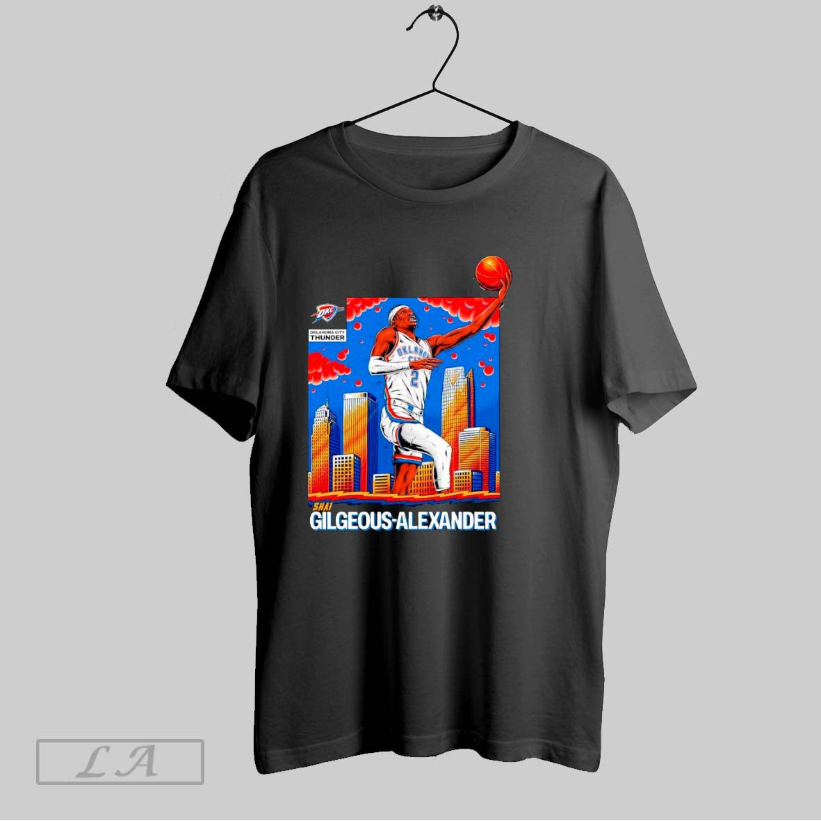 Original Oklahoma City Thunder Shai Gilgeous Alexander Skyline - clothing by TeeHivey.com