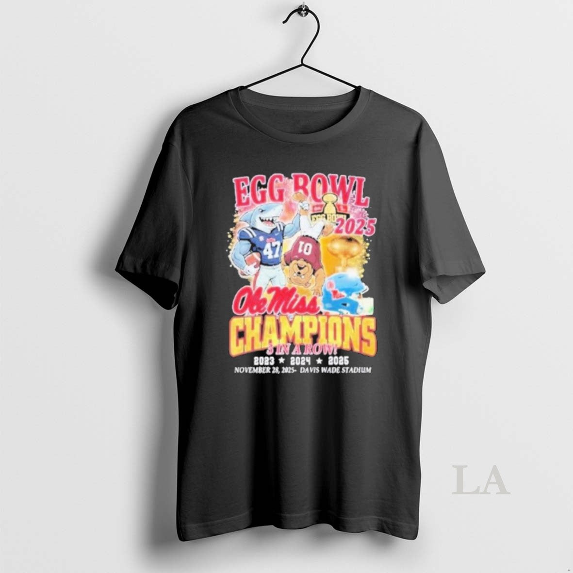 Original Ole Miss Mascot Beat Msu 3 In A Row Egg Bowl Champions - clothing by TeeHivey.com