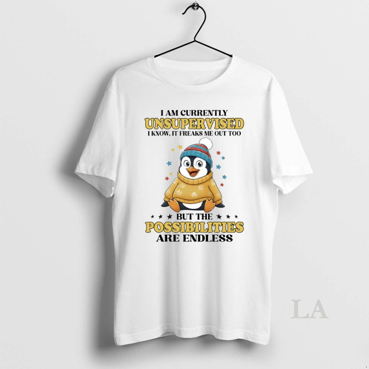 Original Penguin I Am Currently Unsupervised I Know It Freaks Me Out Too Circle - clothing by TeeHivey.com