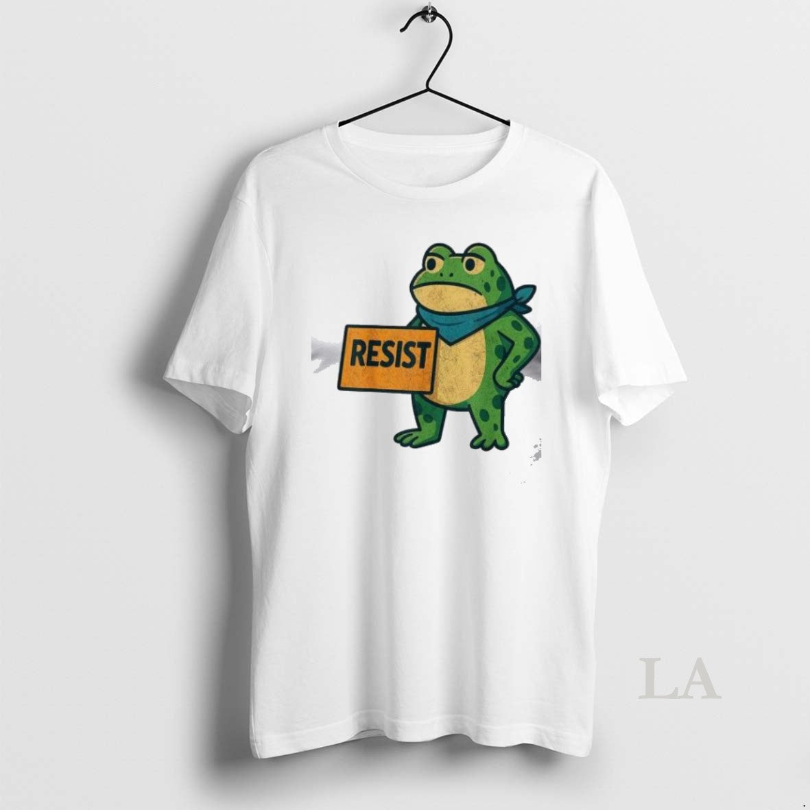 Original Portland Frog Protest Hug Resist Text T Men - clothing by TeeHivey.com