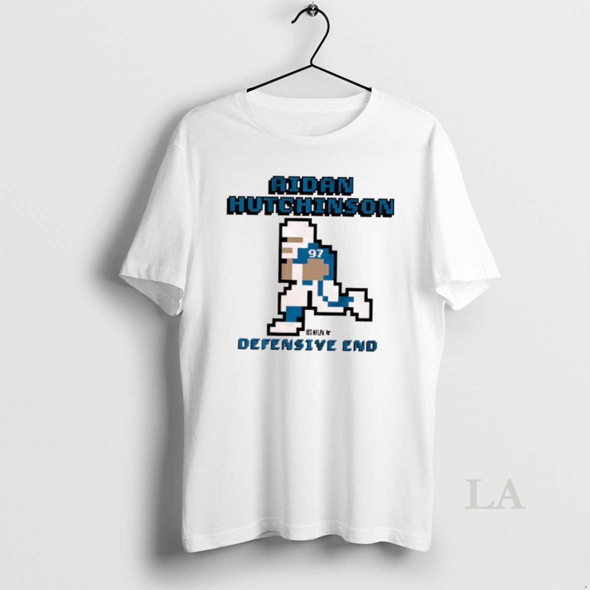 Original Quaterback Aidan Hutchinson Detroit Lions Defensive End Retro Baller - clothing by TeeHivey.com