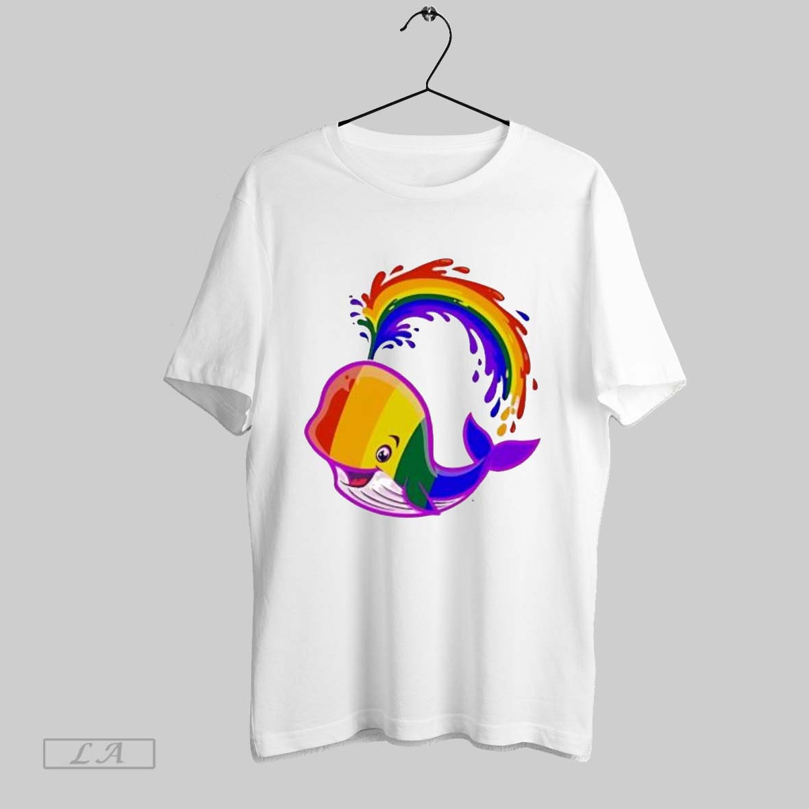 Original Rainbow Whale Lgbtq Pride - clothing by TeeHivey.com