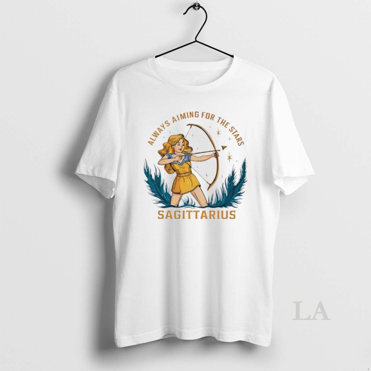 Original Sagittarius Zodiac Always Aiming For The Stars Art - clothing by TeeHivey.com