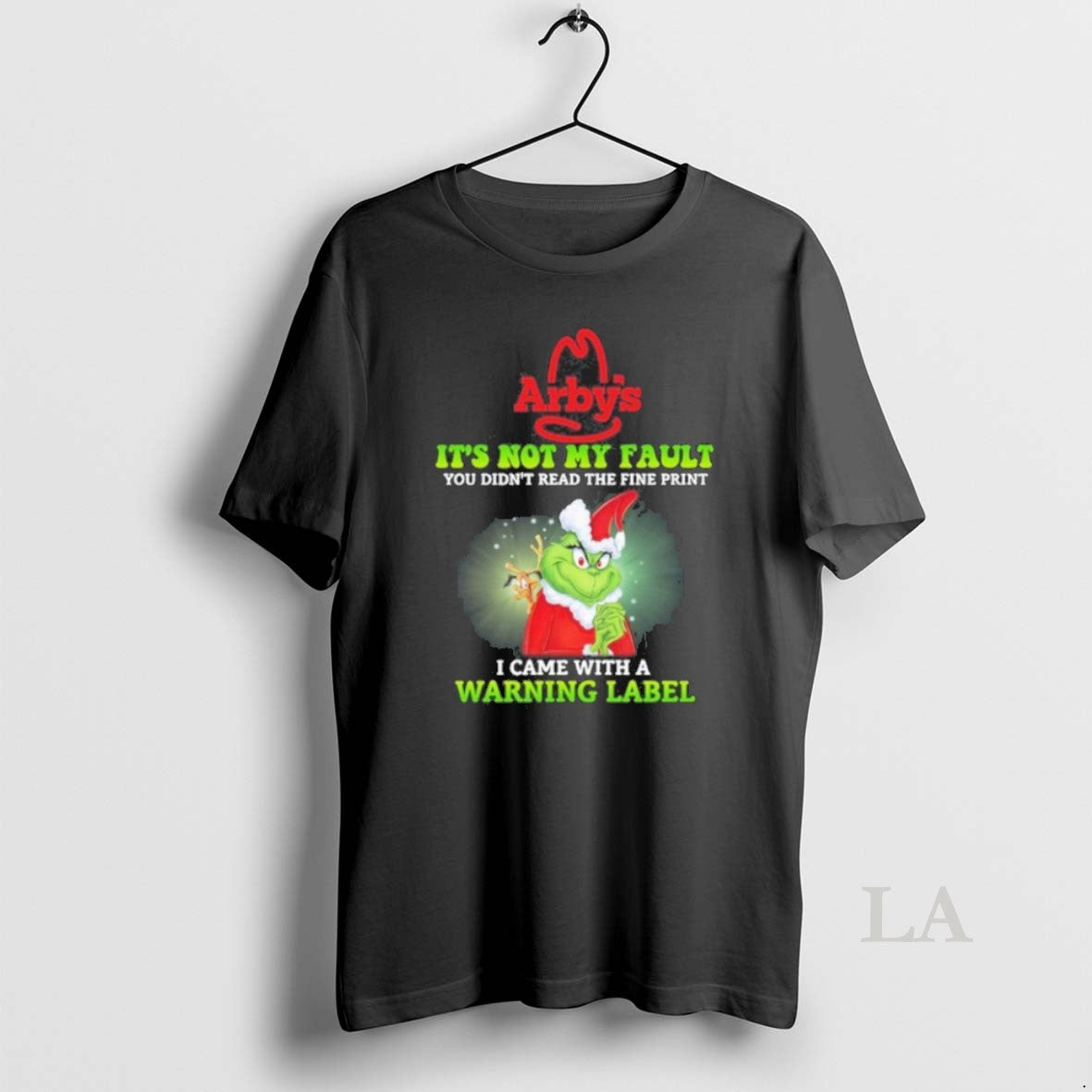 Original Santa Grinch X Arbys Logo Its Not My Fault I Came With A Warning - clothing by TeeHivey.com