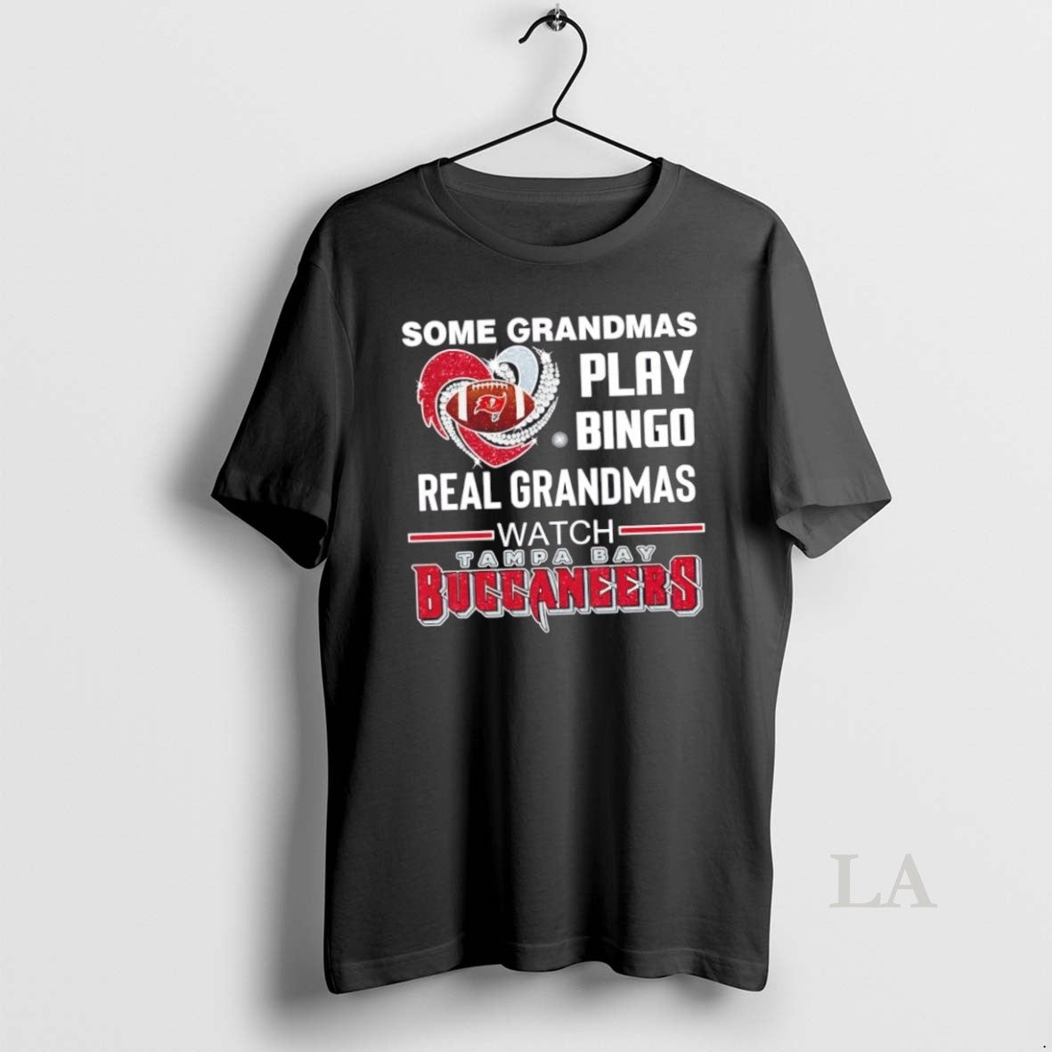 Original Some Grandmas Play Bingo Real Grandmas Watch Tampa Bay Buccaneers Football Diamond Heart - clothing by TeeHivey.com
