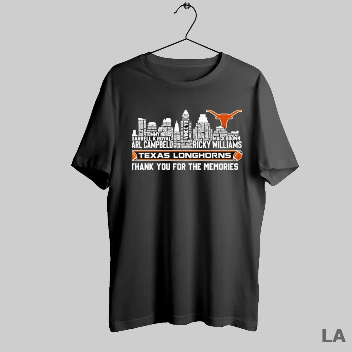 Original Texas Longhorns Thank You For The Memories Skyline - clothing by TeeHivey.com