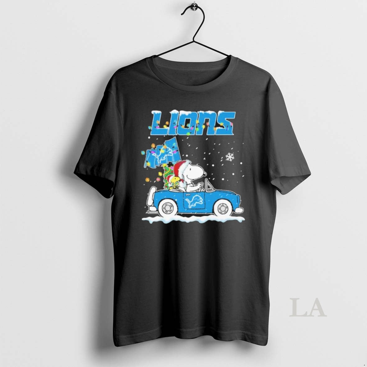 Original The Peanuts X Detroit Lions Driving Car Christmas - clothing by TeeHivey.com