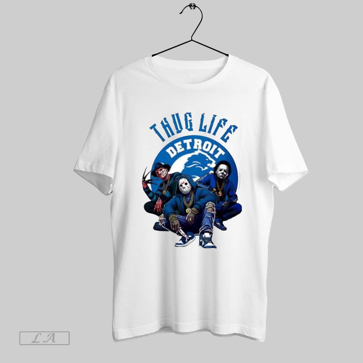 Original Thug Life Detroit Freddy Jason Michael Myers Horror Lions Fan - clothing by TeeHivey.com