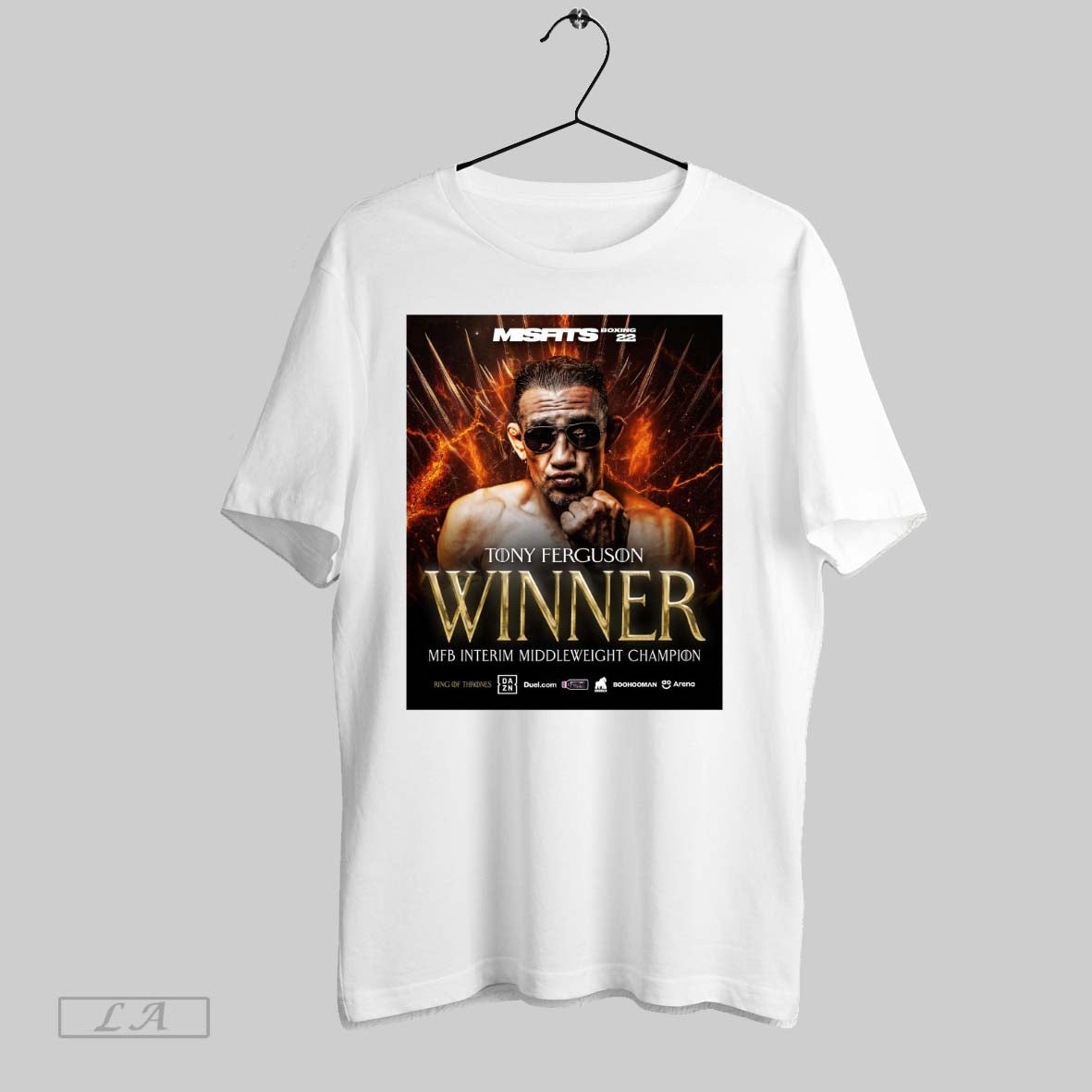 Original Tony Ferguson Defeats Salt Papi Winner Mfb Interim Middleweight Champions 2025 Poster - clothing by TeeHivey.com