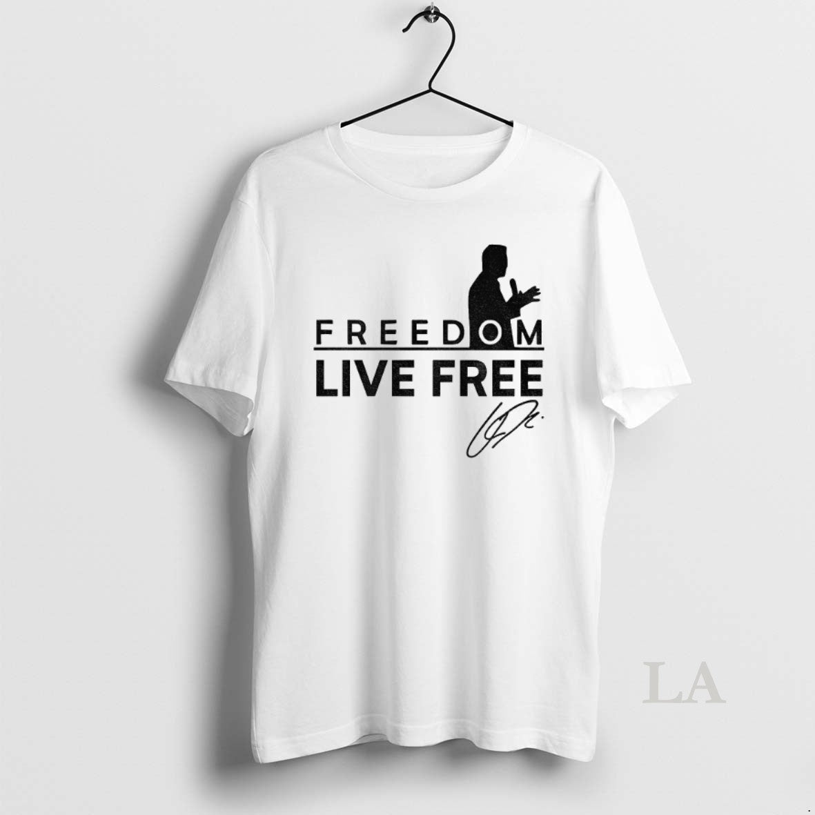 Original Turning Point Charlie Kirk Live Free Signed - clothing by TeeHivey.com