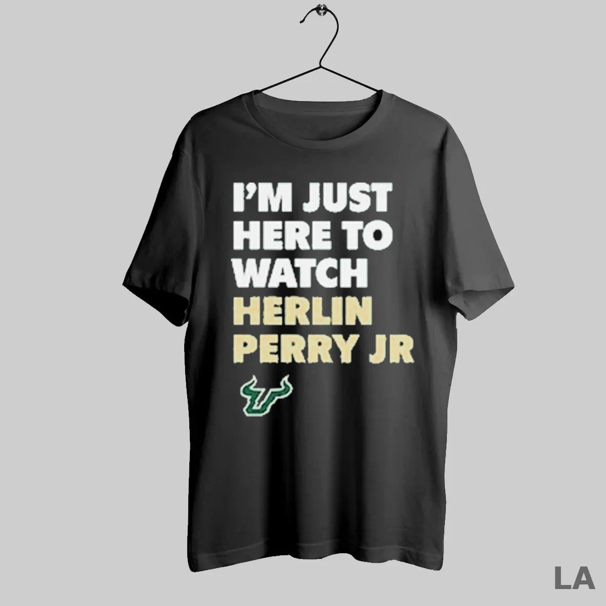 Original Usf South Florida Bulls Im Just Here To Watch Herlin Perry Jr - clothing by TeeHivey.com