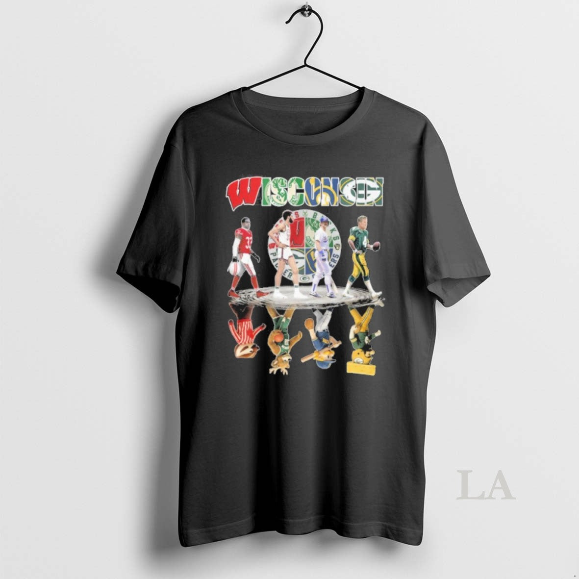 Original Wisconsin Sports Teams Players Abbey Road Water Reflection - clothing by TeeHivey.com