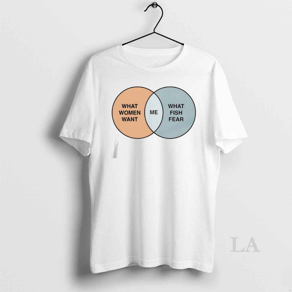 Original Women Want Me Fish Fear Me Venn Diagram - clothing by TeeHivey.com