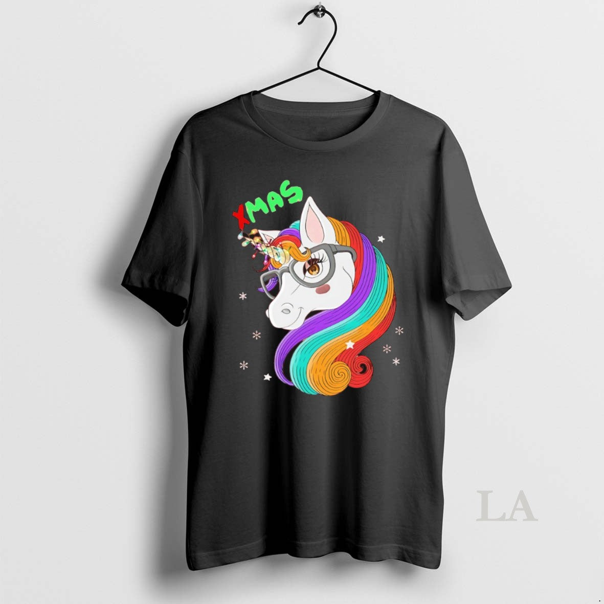 Original Xmas Glasses Unicorn Rainbow Hair Holiday - clothing by TeeHivey.com