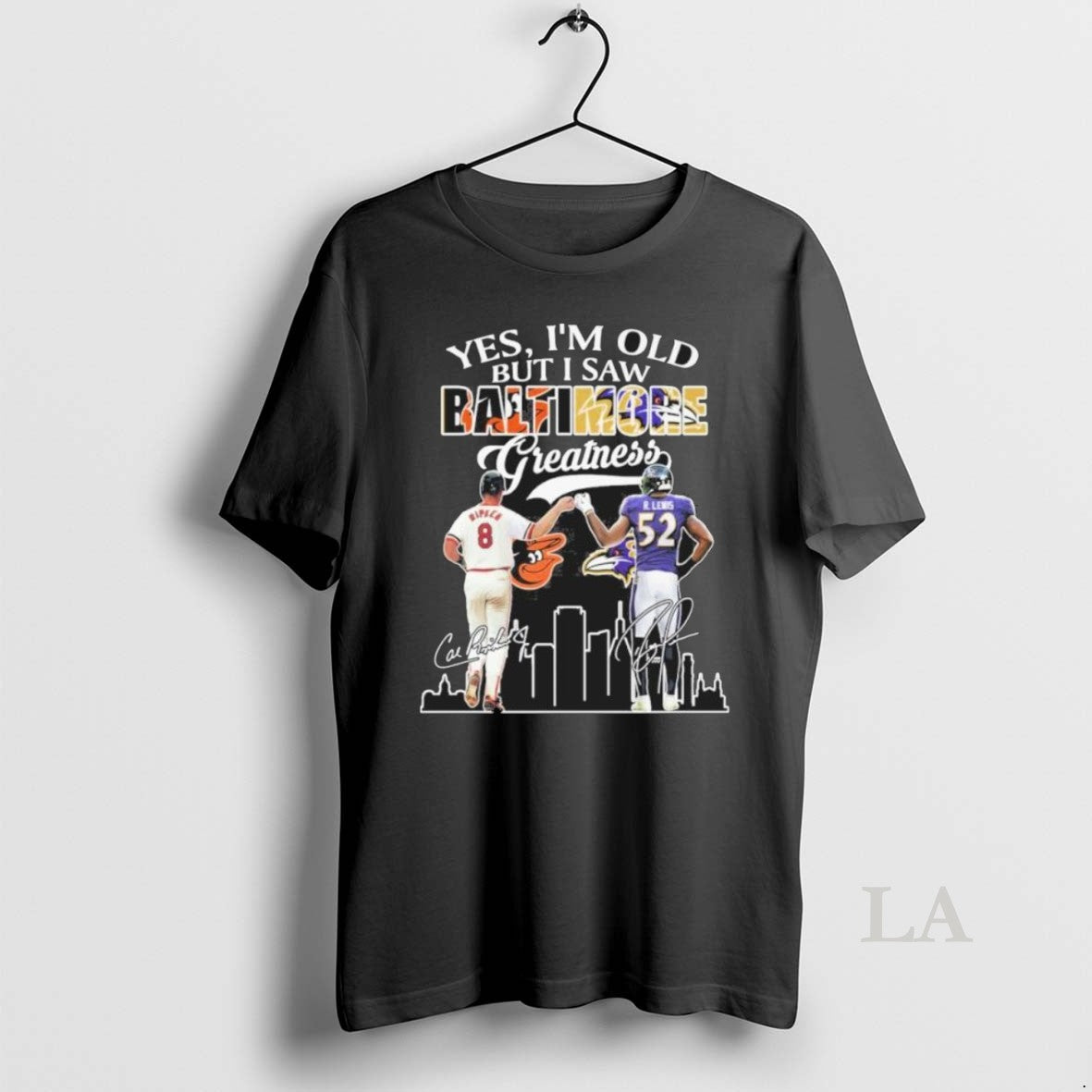 Original Yes Im Old But I Saw Baltimore Legends Ripken And Ray Lewis Greatness Signatures - clothing by TeeHivey.com