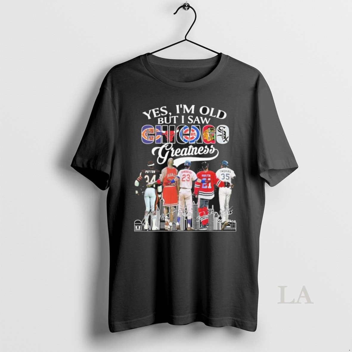 Original Yes Im Old But I Saw Chicago Sports Teams Greatness Signatures - clothing by TeeHivey.com
