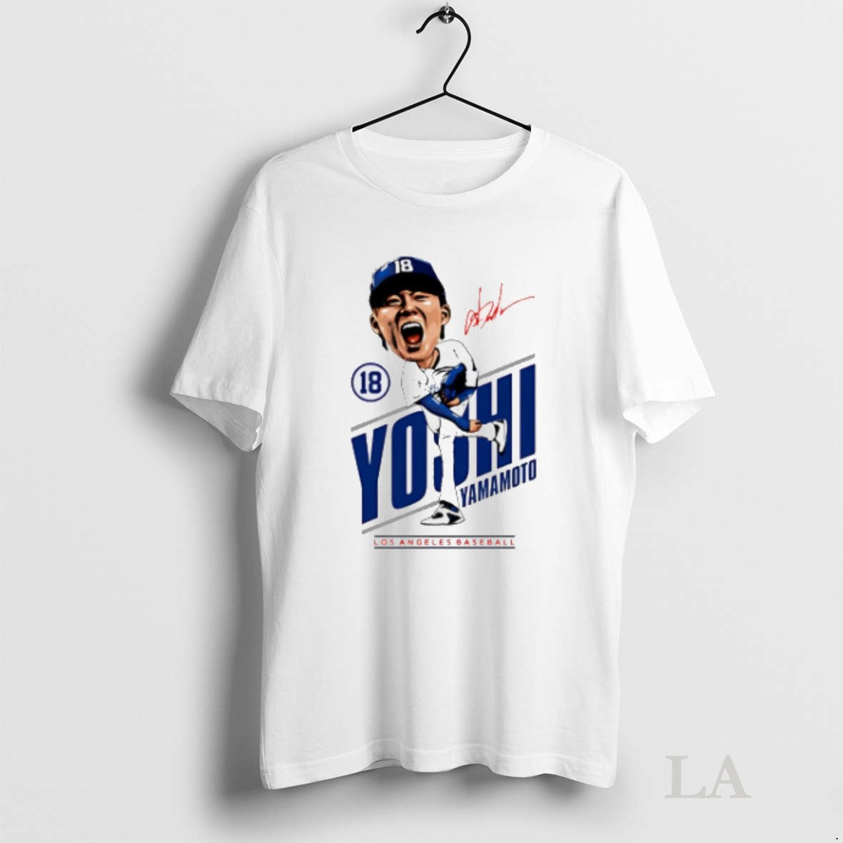 Original Yoshinobu Yamamoto Los Angeles Dodgers Caricature 2025 - clothing by TeeHivey.com