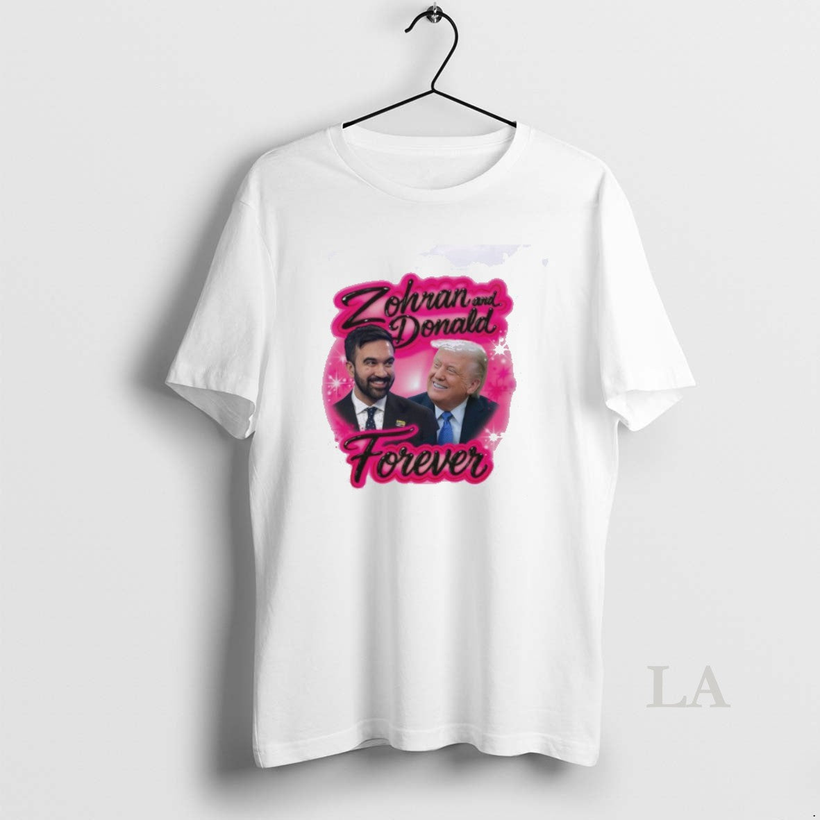Original Zohran And Donald Trump Airbrush - clothing by TeeHivey.com