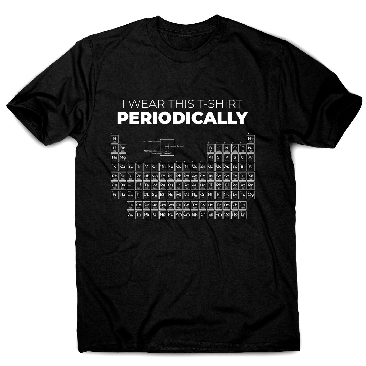 Periodic table - men's funny premium t-shirt