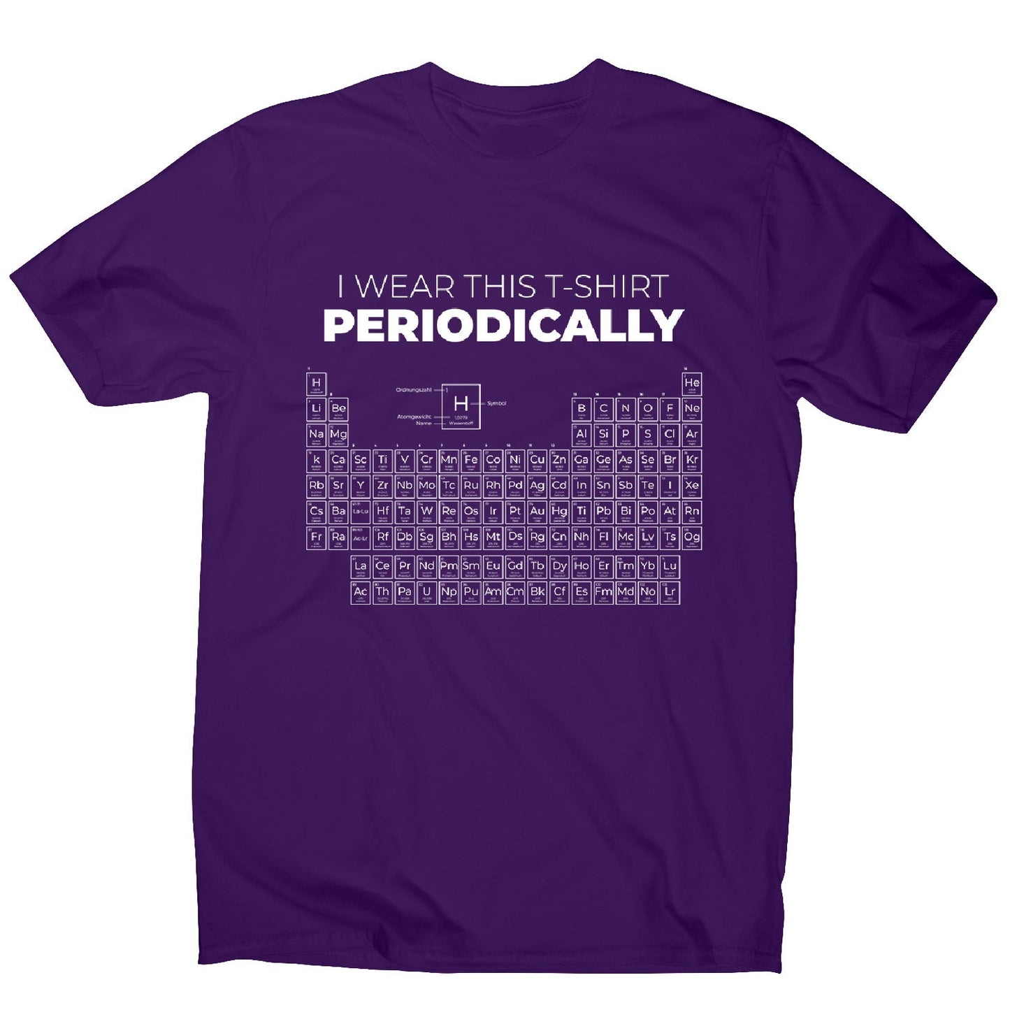 Periodic table - men's funny premium t-shirt