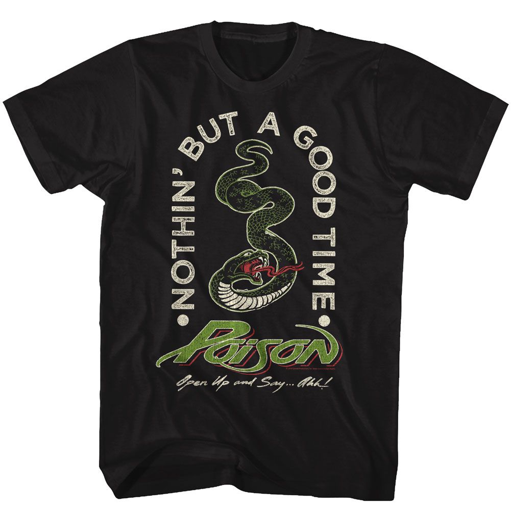 Poison - Nothin But A Good Time 2 - Short Sleeve - Adult - T-Shirt - clothing by TeeHivey.com