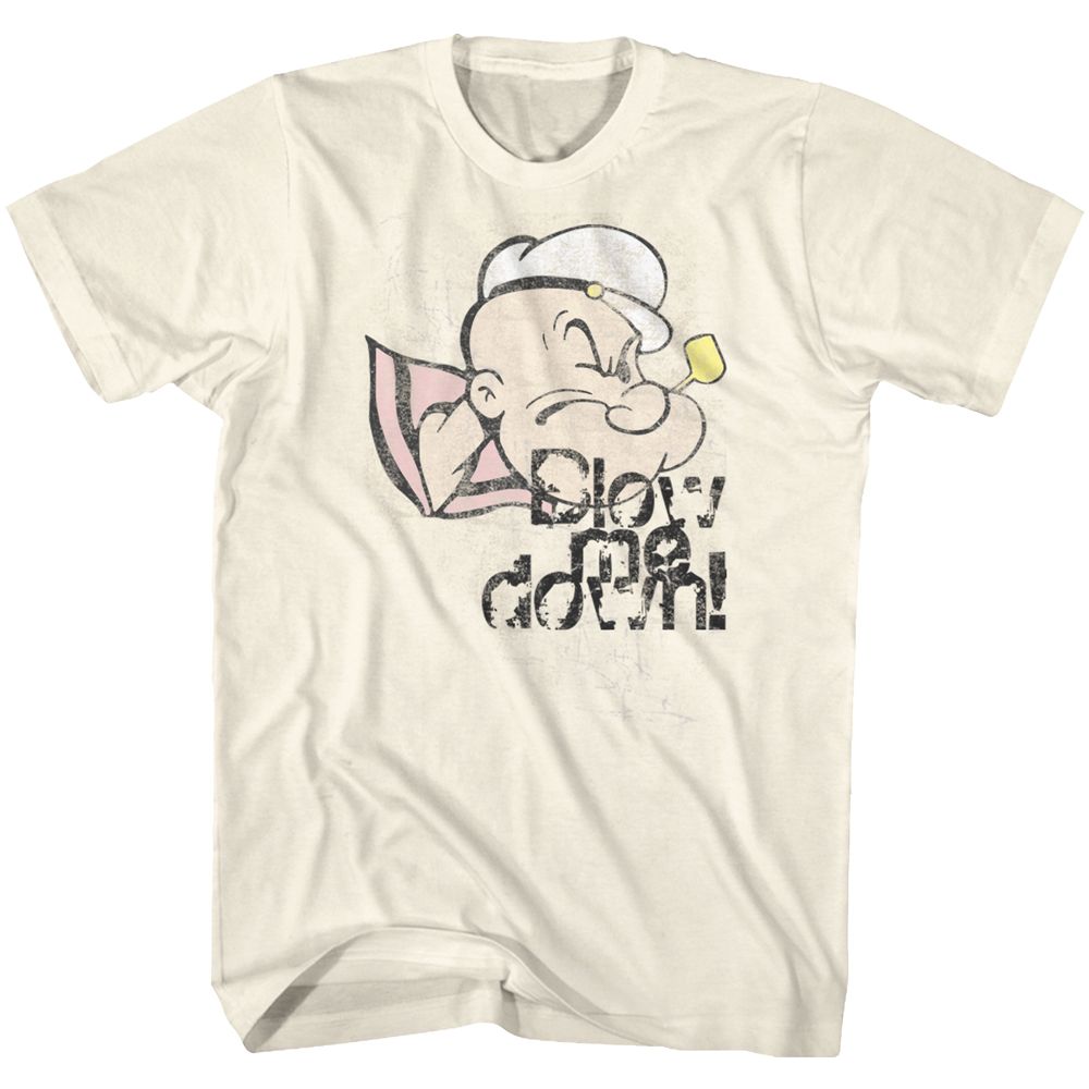 Popeye - Blow Me Down - Short Sleeve - Adult - T-Shirt - clothing by TeeHivey.com