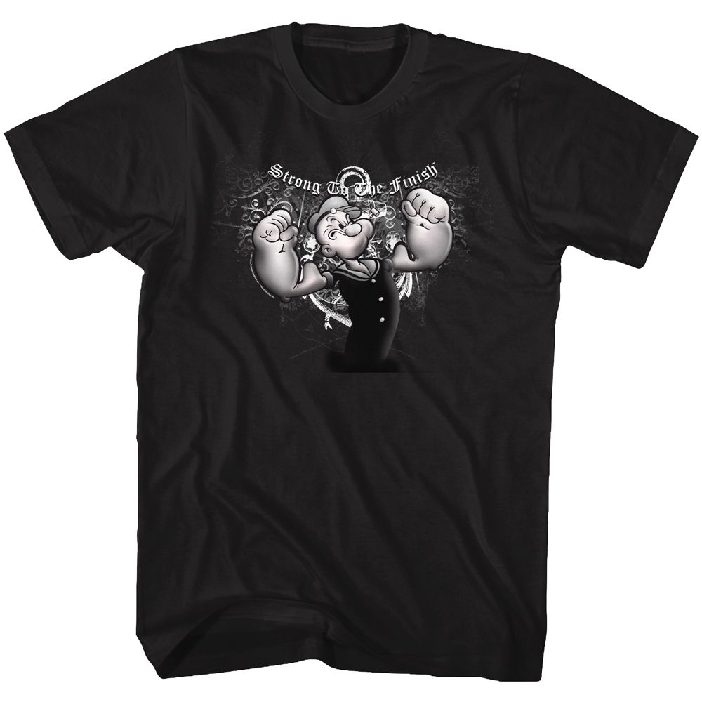 Popeye - Strong To The Finish - Short Sleeve - Adult - T-Shirt - clothing by TeeHivey.com