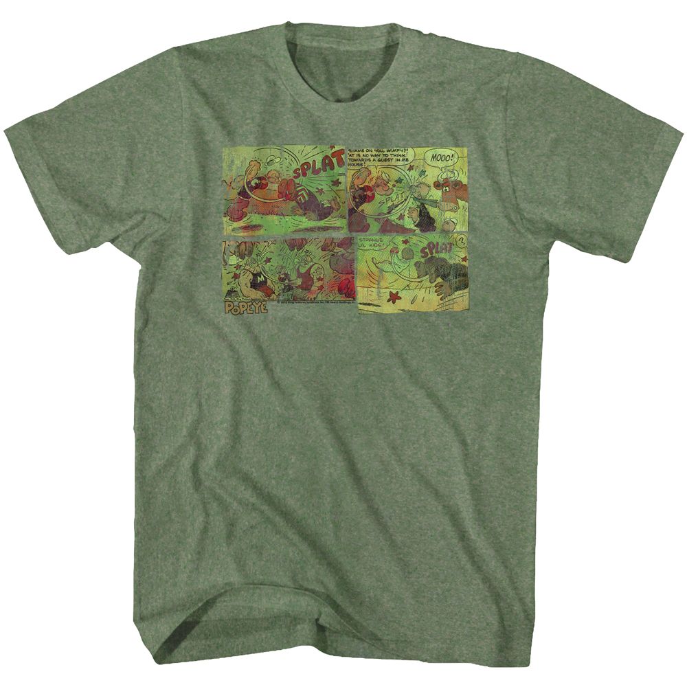 Popeye - Fightin Around The World - Short Sleeve - Adult - T-Shirt - clothing by TeeHivey.com