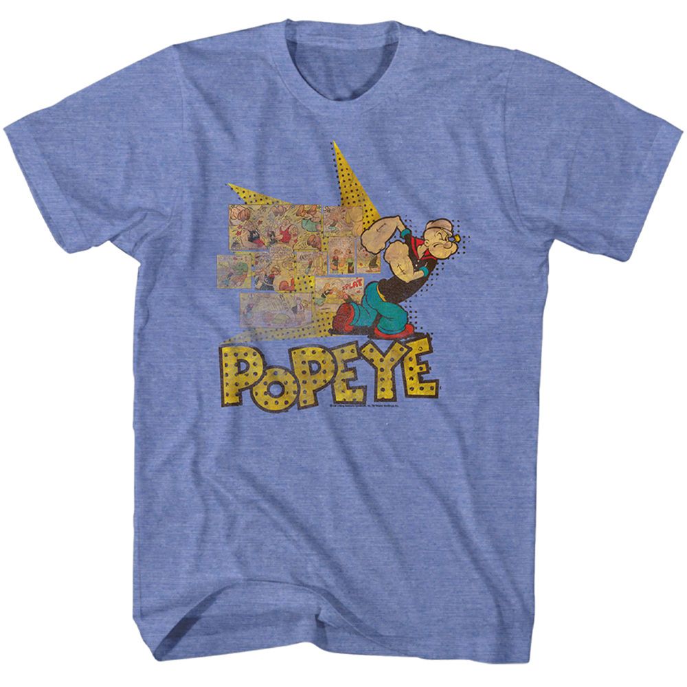 Popeye - Fightin Popeye - Short Sleeve - Heather - Adult - T-Shirt - clothing by TeeHivey.com