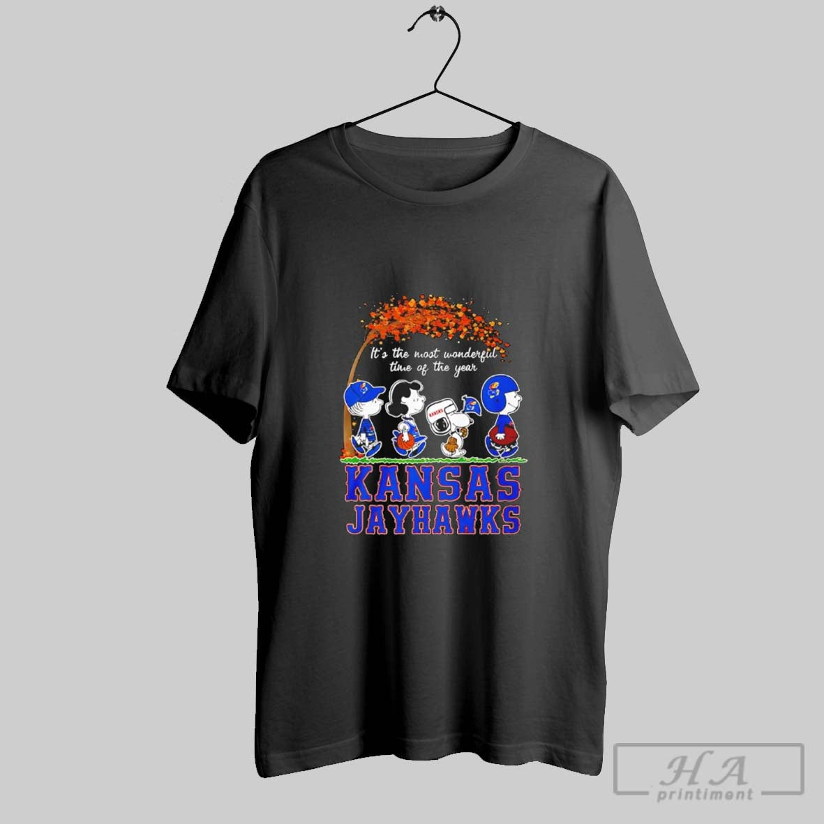 Peanuts Character X Kansas Jayhawks The Most Wonderful Time Of The Year