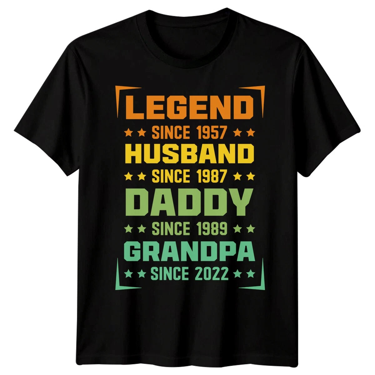 Personalised Mens Legend Husband Daddy Grandpa Funny Fathers Day T-Shirt Tee1#FD