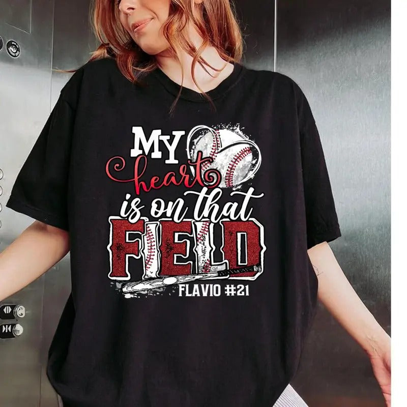 Personalized Baseball Mom Shirt, Baseball Mom, Game Day Shirt, Gift for Mom, Spo