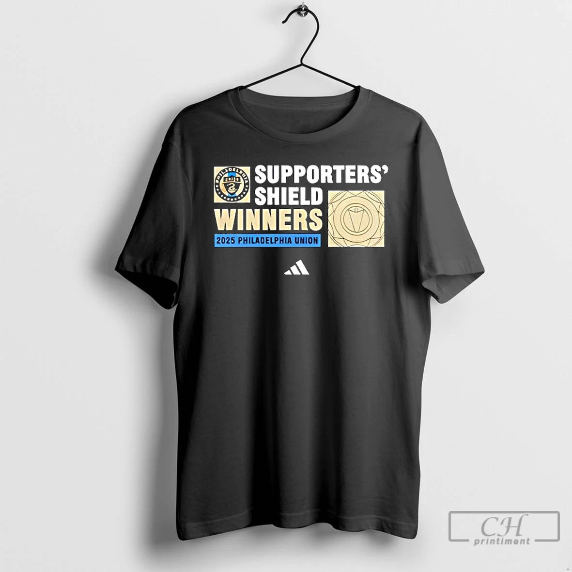 Philadelphia Unions 2025 Supporters Shield Winners Logo T Shirts - clothing by TeeHivey.com