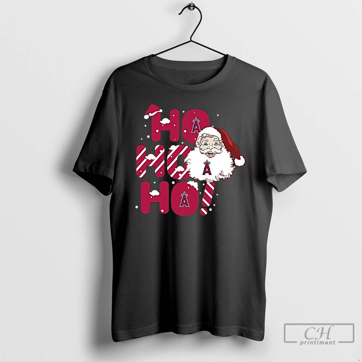 Premium 2025 Los Angeles Angels Christmas Santa Ho Ho Ho T Shirts - clothing by TeeHivey.com