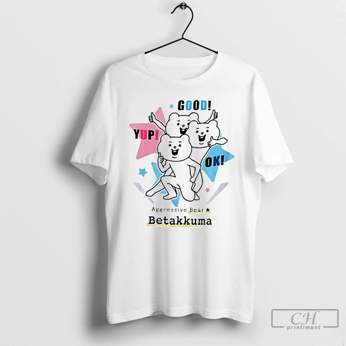 Premium Aggressive Bear Betakkuma Group Ornaments T Shirts - clothing by TeeHivey.com