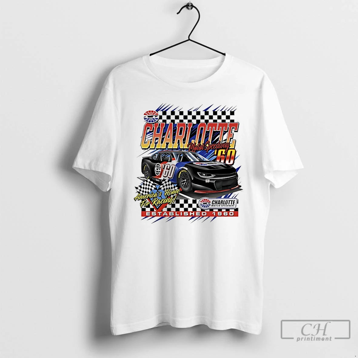 Premium Americas Home For Racing 1960 Charlotte Motor Speedway T Shirts - clothing by TeeHivey.com