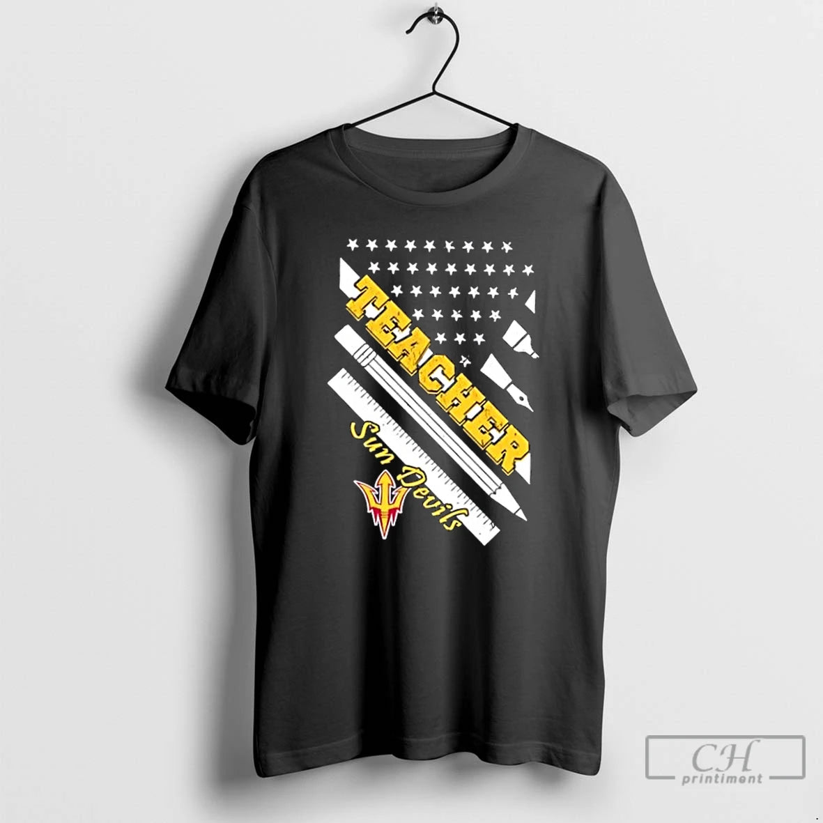 Premium Arizona State Sun Devils X Teacher American Flag - clothing by TeeHivey.com
