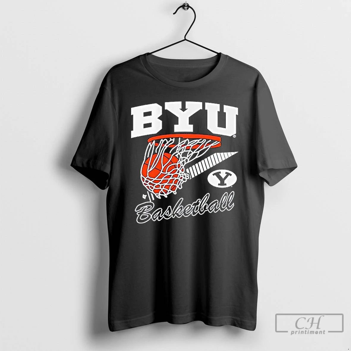 Premium Byu Basketball Retro Swish Logo - clothing by TeeHivey.com