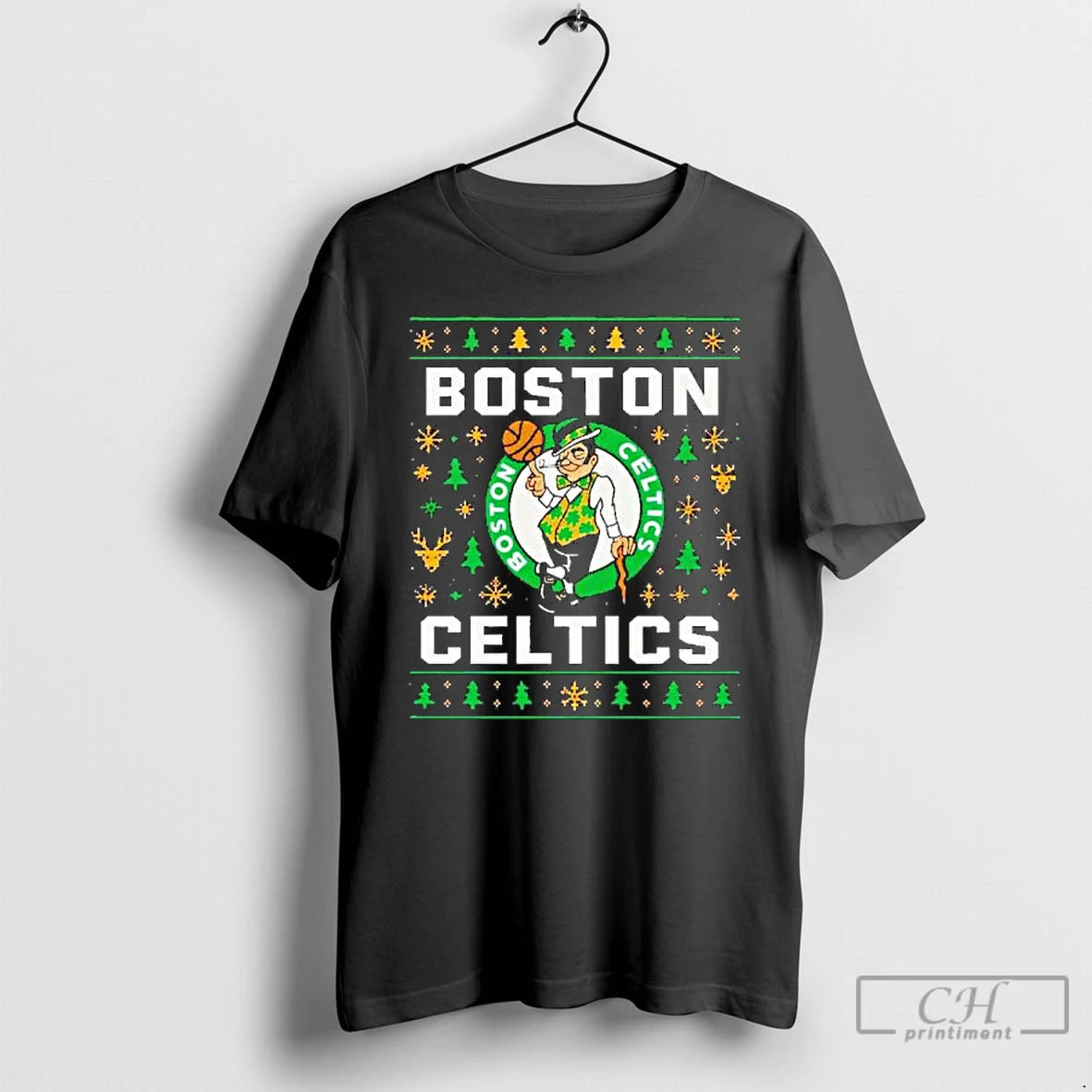 Premium Boston Celtics Basketball Team Ugly Christmas Logo - clothing by TeeHivey.com
