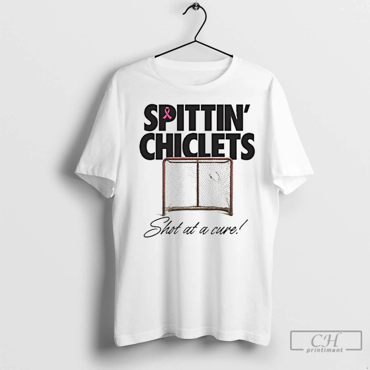 Premium Breast Cancer Awareness Spittin Chiclets Shot At A Cure New - clothing by TeeHivey.com