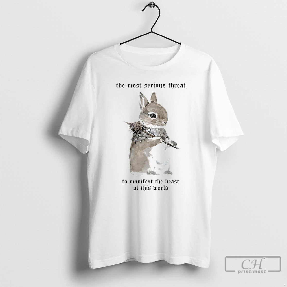 Premium Bunny We Must Remain Whimsical To Survive The Horrors Of This World T Shirts - clothing by TeeHivey.com