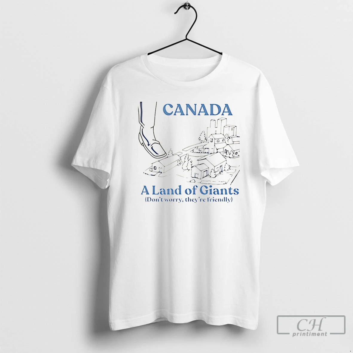 Premium Canada A Land Of Giants Dont Worry Theyre Friendly Christmas - clothing by TeeHivey.com