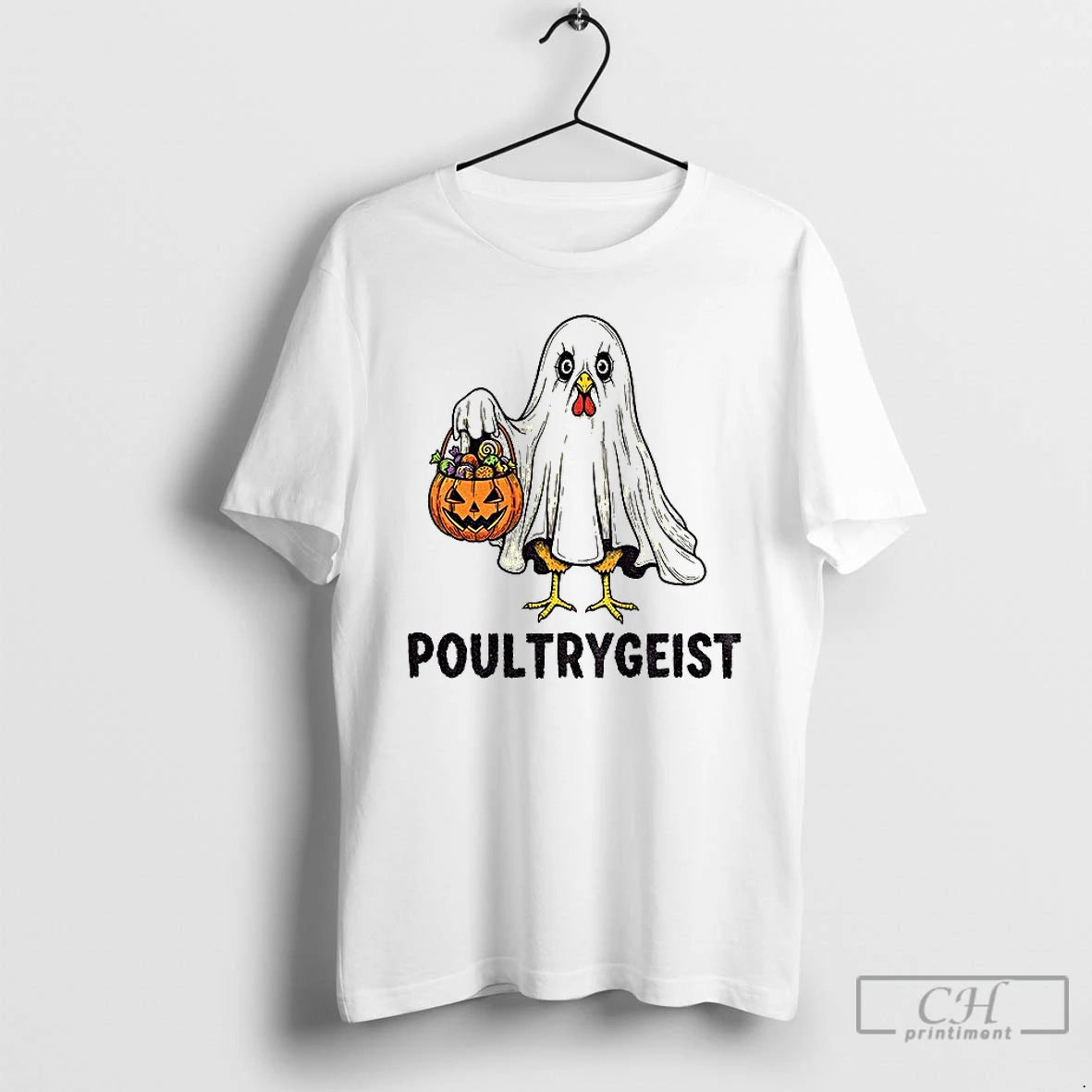 Premium Cock Ghost Poultrygeist Pumpkin Halloween 2025 T Shirts - clothing by TeeHivey.com