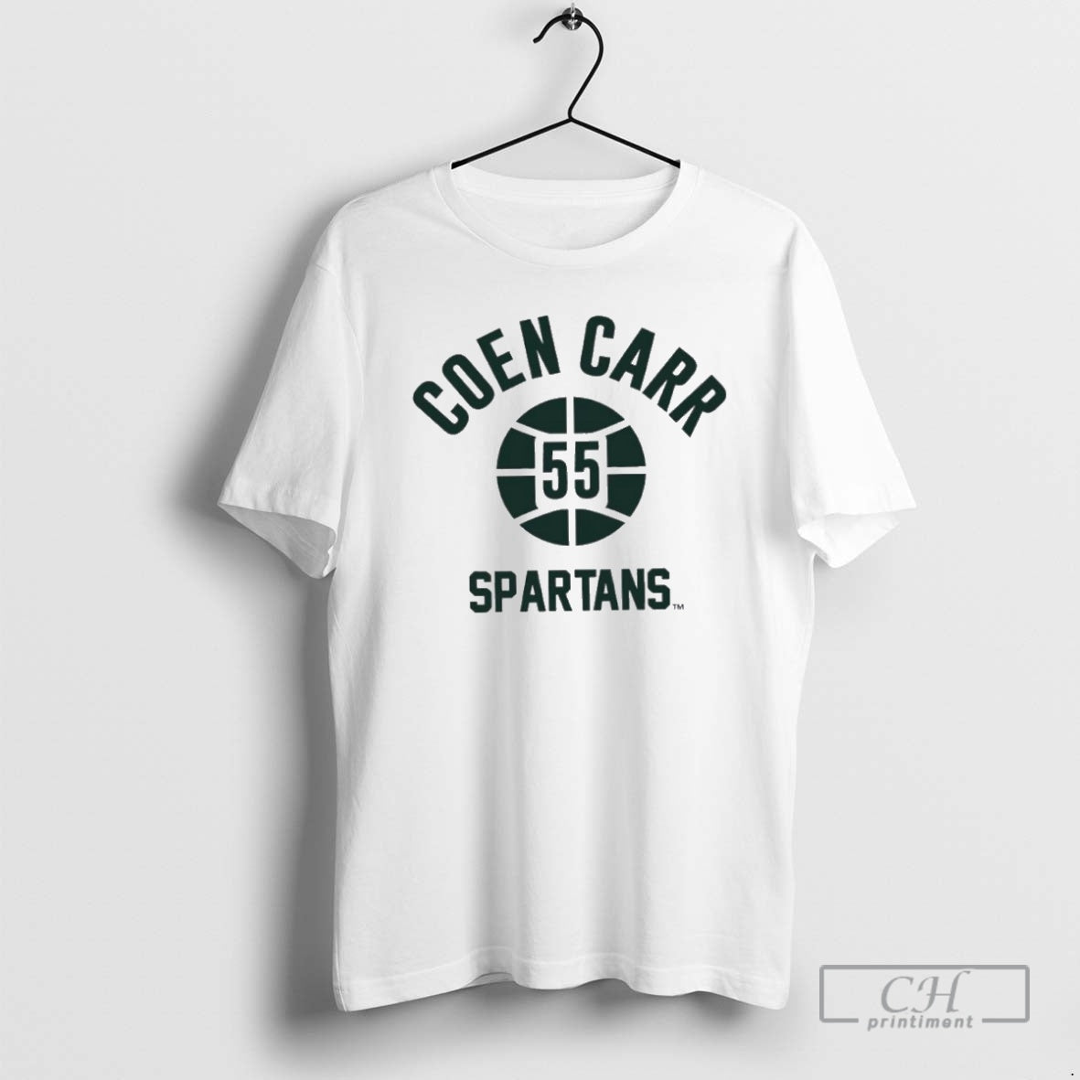 Premium Coen Carr Name Number Ball Michigan State Basketball Shirt Sweater - clothing by TeeHivey.com