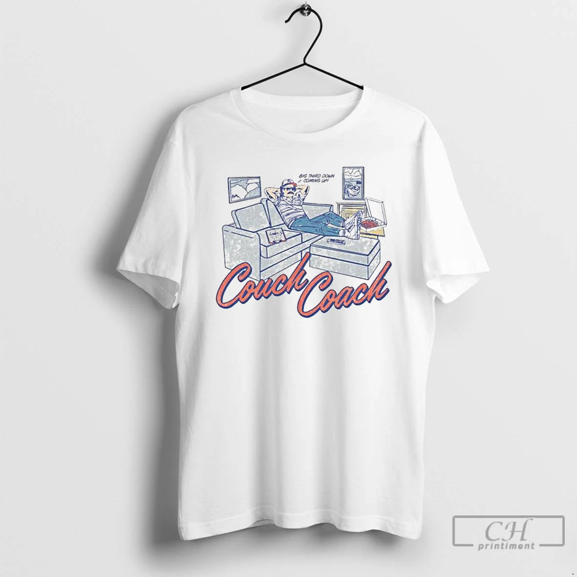 Premium Couch Coach Big Third Down Coming Up Ornaments T Shirts - clothing by TeeHivey.com