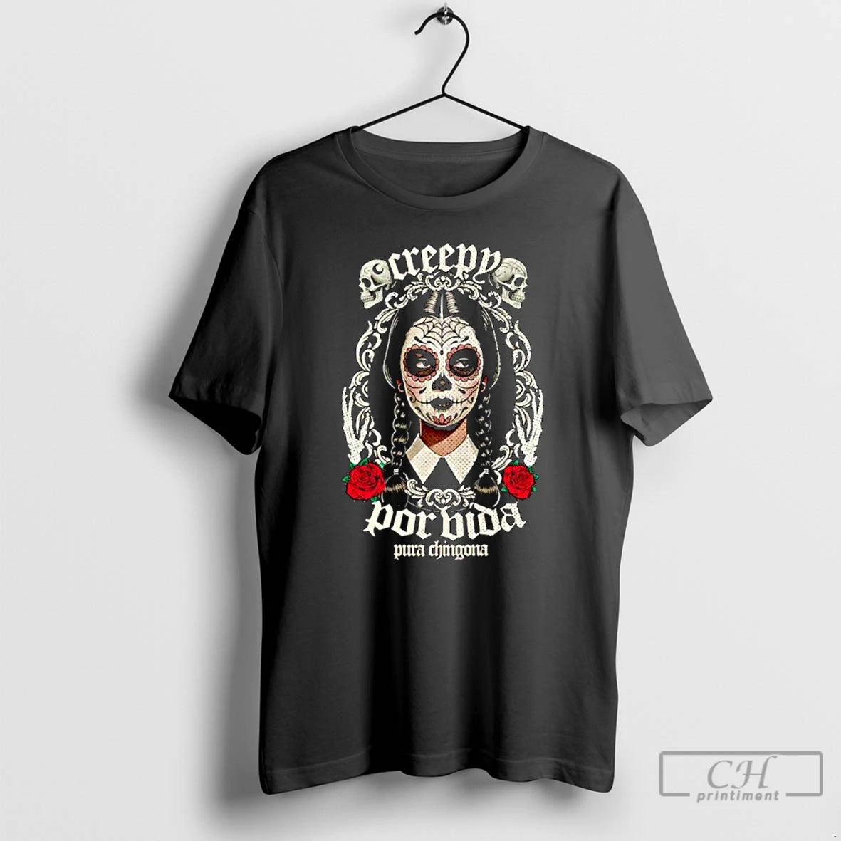 Premium Creepy Por Vida Los Muertos Ornaments T Shirts - clothing by TeeHivey.com
