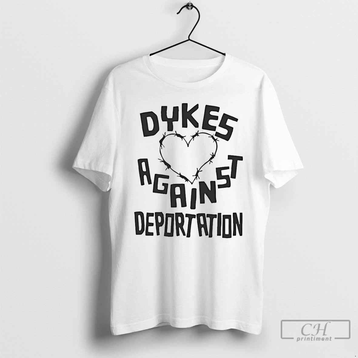 Premium Dykes Against Deportation Queer Immigrant Solidarity Abolish Ice Anti Fascist - clothing by TeeHivey.com