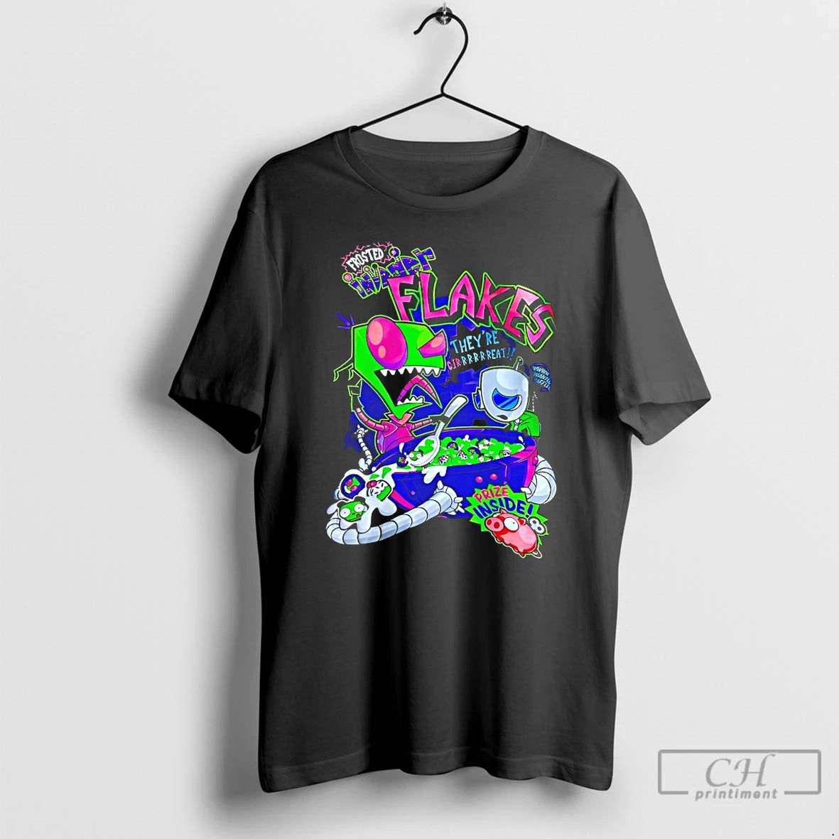 Premium Frosted Flakes Invader Zim Theyre Grrrreat T Shirts - clothing by TeeHivey.com