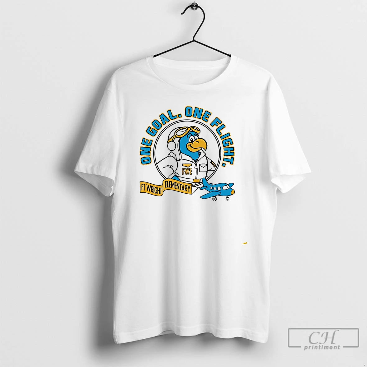 Premium Ft Wright Elementary Falcons One Goal One Flight T Shirts - clothing by TeeHivey.com